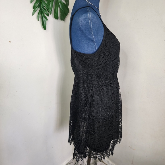 H&M Divided Black Lace Overlay Tank Dress - Picture 5 of 8